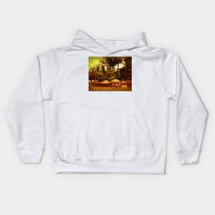 Resort Beach Scene Kids Hoodie